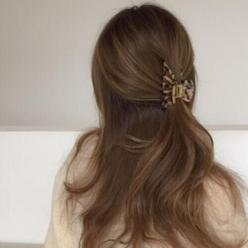 1pcs Women Fashion INS Acetate Acrylic Hair Claw Clips Geometric Hair Clip Crab Claws Clamp Hair Styling Tools Accessories