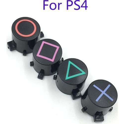 10Sets For PS4 Multicolor plastic button ABXY Buttons Repair Part For PS4 controller