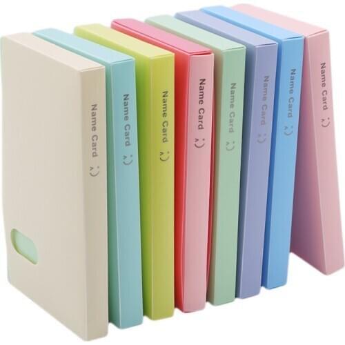 120 Pockets Card Storage Bag Business Card Holder Candy Color Business Card Book Holder Photo Album Photo Name Card ID Holder