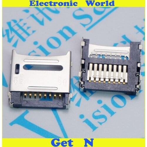 20pcs-500pcs TF Memory Card 8Pins Connector Flip Micro SD Socets