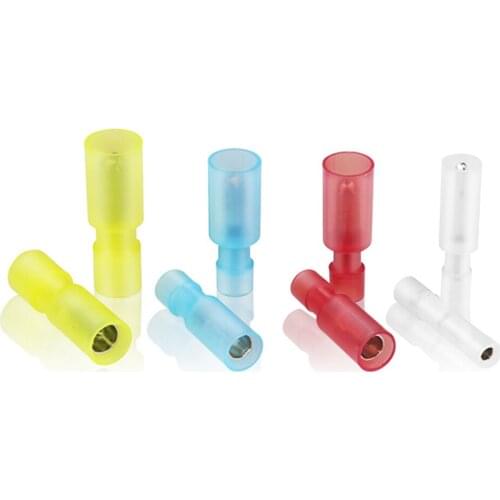 200PCS Electrical Fully Insulated Wire Crimp Terminals Bullet Male Female Wire Connectors Assortment Kit