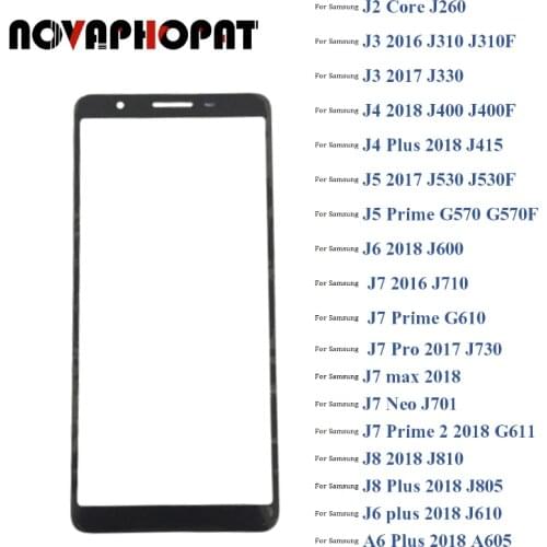 For Samsung Galaxy J2 J3 J4 J5 J6 J7 J8 A6 Plus Prime Pro Max 2016 2017 2018 Digitizer LCD Sensor Touch Screen Glass lens 5pcs