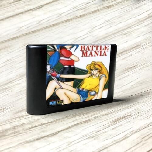 Battle Mania - Japan Label Flashkit MD Electroless Gold PCB Card for Sega Genesis Megadrive Video Game Console
