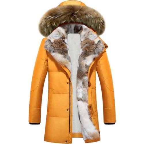Unisex Jacket Thick Hooded Duck Down Women Mens Coat Parka Fur Collar Outwear Oversize S-5XL