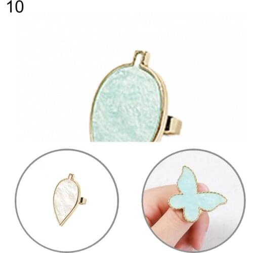 Fashionable Imitation Agate Resin Ring Shape Palette Wide Application Nail Color Plate Natural for Mixing Foundations