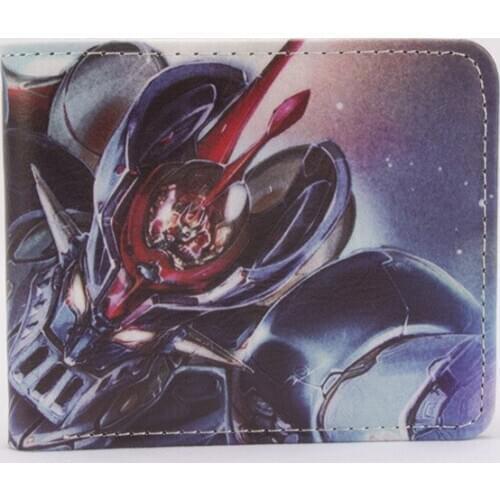 Magic God MAZINGER Z Wallet Iron King Kong Universal Warrior Student Horizontal Wallets Money Bag Creative Leather Men Purse