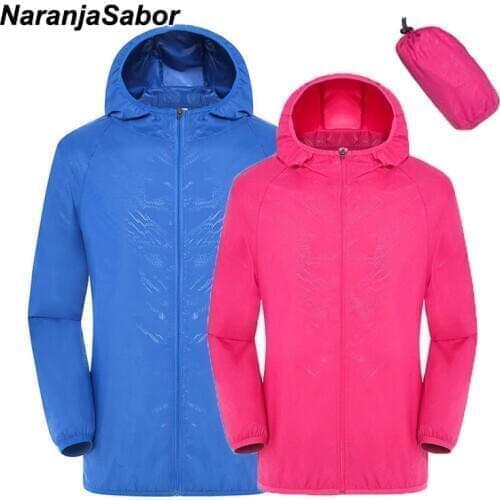 NaranjaSabor 2020 Spring Quick Dry Mens Jackets Women Coats Windbreaker Summer Mens Brand Clothing Sun Protection Ultra Light
