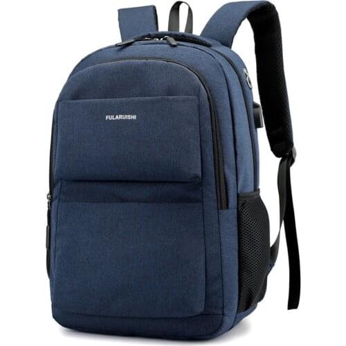 2020 New Business Leisure Backpack with Large Capacity and External Charging Interface Student Laptop Bag