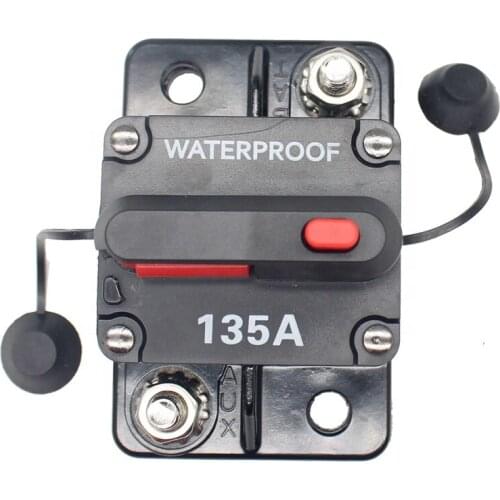 135A 48VDC overload protector switch Waterproof thermal Boats Marine Trucks Buses Manual Reset Circuit Breaker