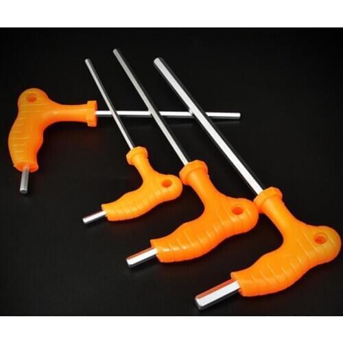 2.5/3/4/5/6mm Wrench Long Arm Star Torx Allen Hex Key Wrench Spanner Hexagon T Type Wrenches Bicycle Repair Tools