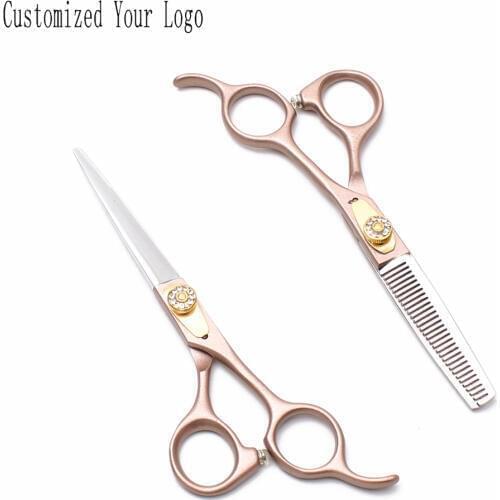 Professional Pet Scissors 5.5" JP 440C Engrave Logo Dog Scissors Straight Shears Thinning Shears Grooming Scissors Add Bag C9105