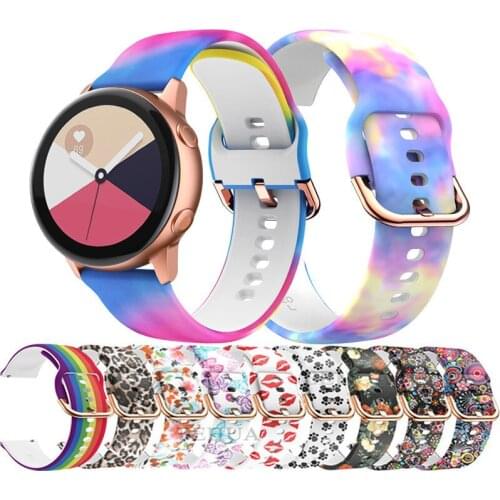 20mm 22mm Watchband For Amazfit bip/gts 2 mini strap Personalized pattern Bracelet For Samsung Watch 3 Huawei gt 2 Watch strap