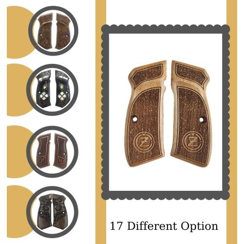 The CZ-75 Walnut Tree Laser Cut Gun Handle