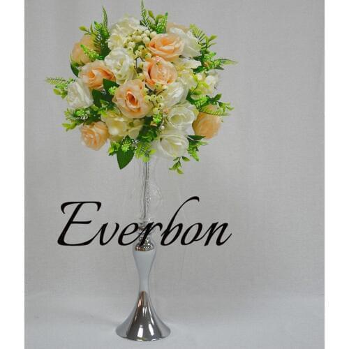 Sliver candle holder 50cm / 20 "Candelabra Metal vase TABLE CENTER TABLE event vase road lead wedding decoration