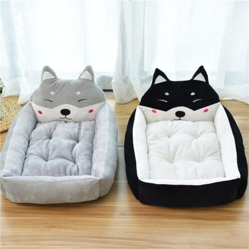 Cute Pet Dog Bed Mats Animal Cartoon Shaped for Large Dogs Pet Sofa Kennels Cat House Dog Pad Teddy Mats Puppy Basket Supplies