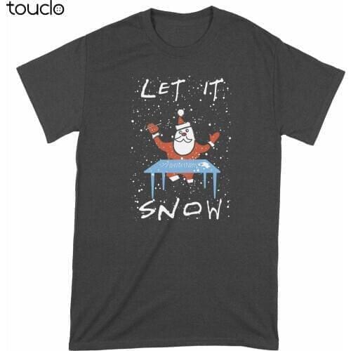 Santa Funny Shirt Let It Snow Santa Coca T Shirt
