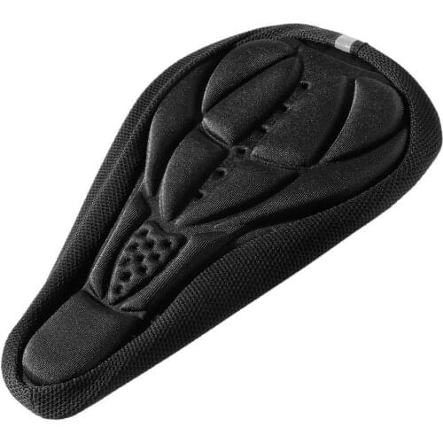 MTB Mountain Bike Cycling Thickened Extra Comfort Ultra Soft Silicone 3D Gel Bike Pad Cushion Cover Bicycle Saddle Seat 4 Colors