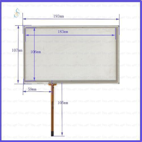 ZhiYuSun 193mm*107mm KDT-3113 8inch Touch Screen glass resistive USB touch panel 193*107 TOUCH SCREEN this is compatible