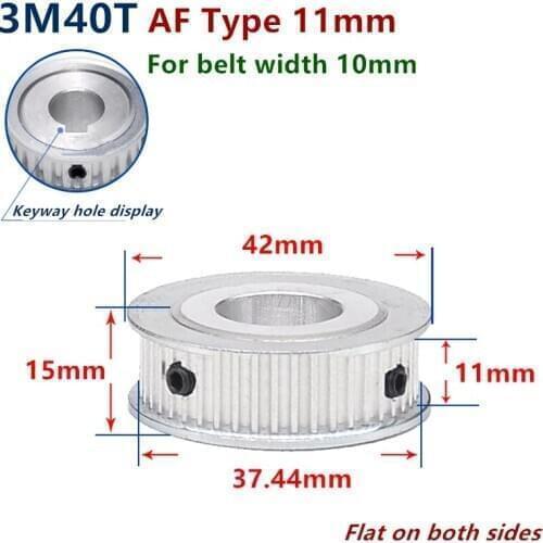 40 Teeth Arc HTD 3M Timing Pulley for Width 10mm 3M synchronous belt HTD3M Belt pulley Wheel Gear 40Teeth 40T