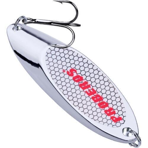 1PC 3g-60g Fishing Metal Spoon Lure Hard Baits Bass Baits Silver Spoon Fishing Lure Pesca Tackle Wobblers Isca Artificial