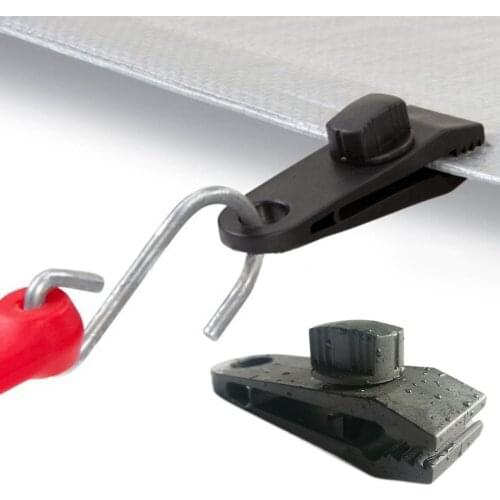 10pcs Tent Alligator Clip Outdoor Camping Canopy Pull Hook Tent Windproof Securing Clip Tent Accessories