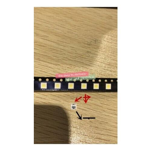 100pcs/lot For SHARP LED TV Application LCD Backlight for TV LED Backlight 1.2W 6V 3535 3537 Cool white GM5F20BH20A new