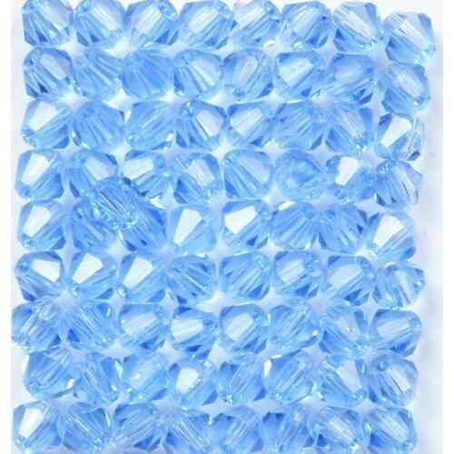 100pcs loose glass crystal bicone spacer beads 4mm clear black green blue U pick Colors glass beads crystal beads