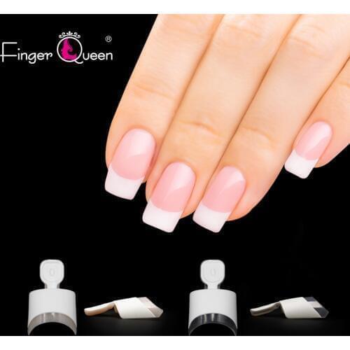 12 Sizes White French Fake Nail Art Tips 100pcs/box Short Wrap Edge Armor DIY Acrylic False Nails Manicure