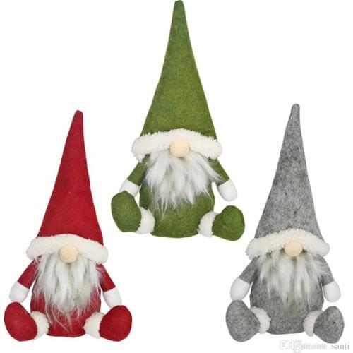 12pcs/lot Merry Christmas Swedish Santa Gnome Plush Doll Ornaments Handmade Elf Toy Holiday Home Party Decor Christmas