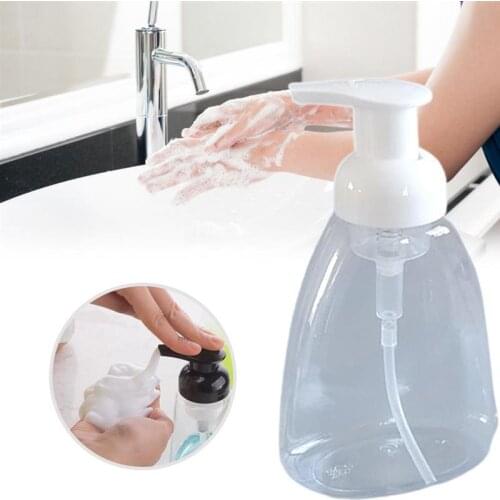 300ml Soap Dispenser Liquid Soap Dispenser Clear Soap Foam Empty Plastic Bottle Shower Gel Foam Pump Bottle For Kitchen Bathroom