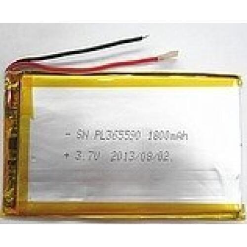 7 inch Tablet PC polymer lithium battery 3.7V 365590 1800mAh Rechargeable Li-ion Cell