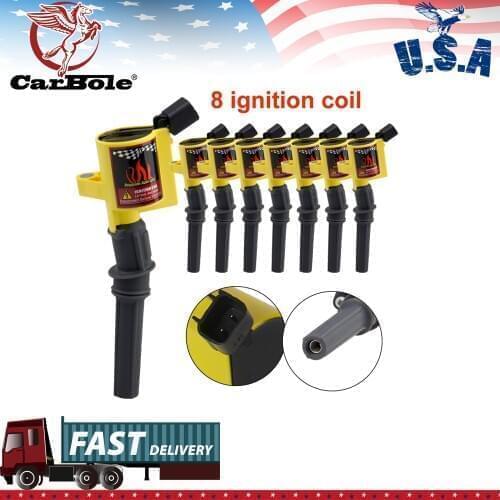 CARBOLE 8Pcs Pack for Ford Lincoln Mercury Ignition Coils DG508 C1454 4.6L/5.4L V8 Ignition Coils Coi