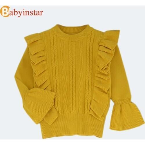 Babyinstar Knitted Sweaters For Girls