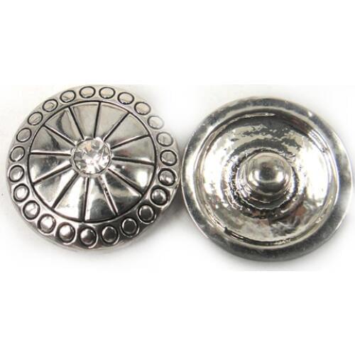 Free drop shipping hot selling 1.8-2cm alloy white rhinestone flower charm DIY button metal charms