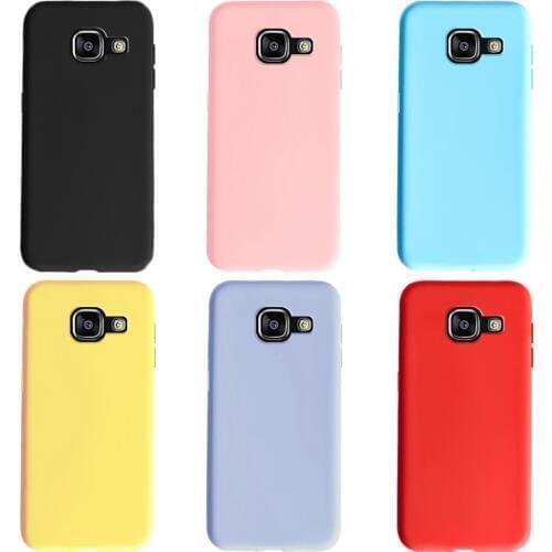 Candy Color Case For Samsung Galaxy A5 2016 Case Soft Silicone TPU Cases Cover For Samsung A5 2016 Phone Case A510 A510F Funda