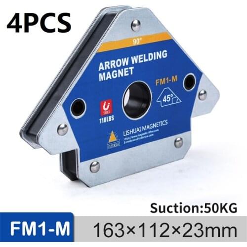 2PCS Multi-angle Magnet Welding Holder Strong Arrow Welding Magnet Durable Magnetic Welding Holder 45/90/135 Angles FM1S M L
