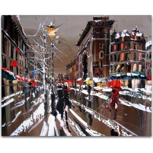 DONGMEI OILPAINTING Hand painted oil painting high quality Modern art landscape painting pictures DM15062102