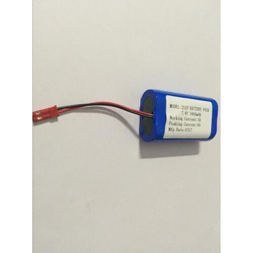 Customized 2S1P 3200mah 3400mah 3500mah with pcb JST connector 7.4V 18650 battery pack