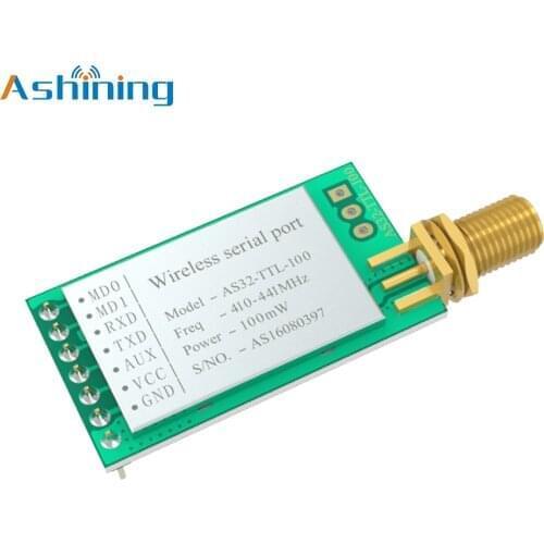 AS32-TTL100 LoRa SX1278 433 MHz ASHINING Wireless TX RX Module Transceiver UART Long Range rf Transmitter Receiver