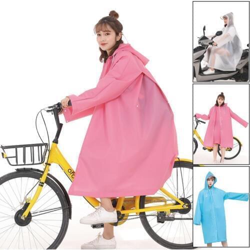 1PC good quality multifunctional waterproof plastic adult 3 in 1 Hooded raincoat women bicycle men Motorcycle ponchos