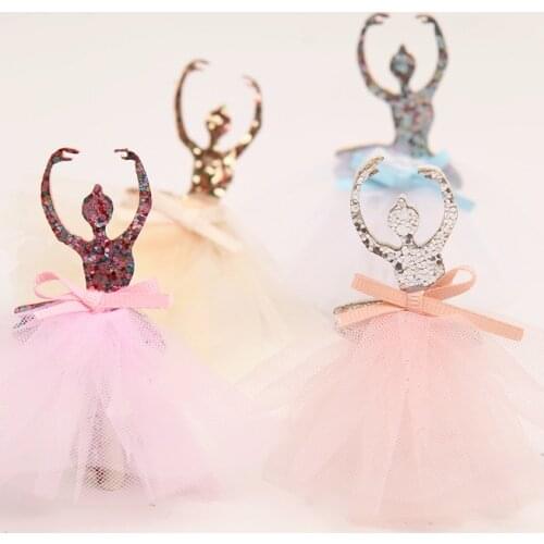 Patches 4Pcs/Lot 3D Dancing Dolls Garment Backpack Skirt Decoration Ballet Dancer Appliqued Stick-On Sewing Supplies 19702
