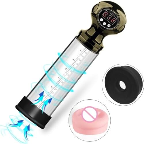 Enlarge Penis Pump Penis Enlargement Device Penis Extender Vacuum Pump Sex Toys for Adult Men Male Penis Masturbator Goods