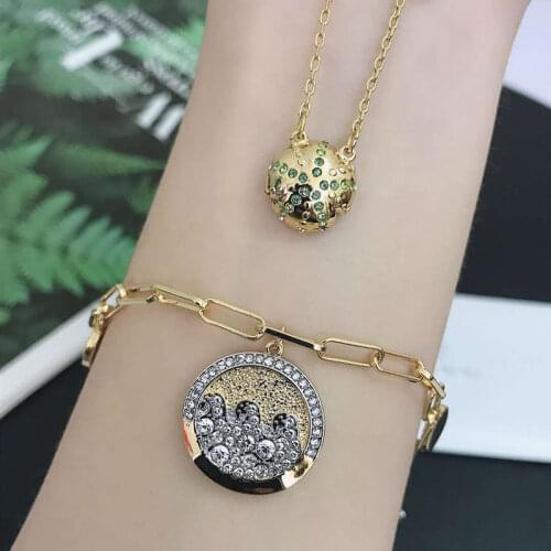 SWA Fashion Jewelry Original 1:1 Charm SHINE Shining Starfish Ocean Sea Shells Elements Female Necklace Romantic Gift For Women