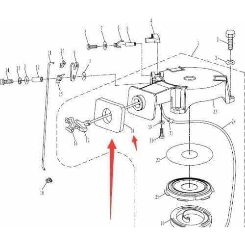 T5-05040009 Frothy Rubber Seal for for Parsun HDX Makara T4 T5 T5.8 Outboard Engine NO.18