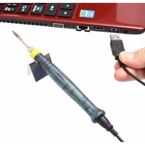 Hot Sale Portable USB Powered Soldering Iron Pen 5V 8W Long Life Tip + Touch Switch Protective Cap Auto Shut Off 25 second