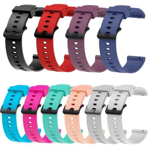 20mm Silicone Straps for Samsung Galaxy Active 2/Garmin Vivoactive 3 /Venu SQ/Huami Amazfit Bip S Lite Smart Watch Band Bracelet
