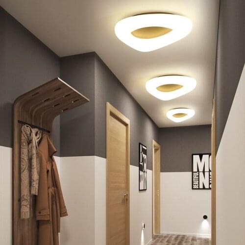 Modern Fashion Ceiling Light Simple White Hardware For Living Room Bedroom Apartment Contracted Corridor Plastic Luminaire