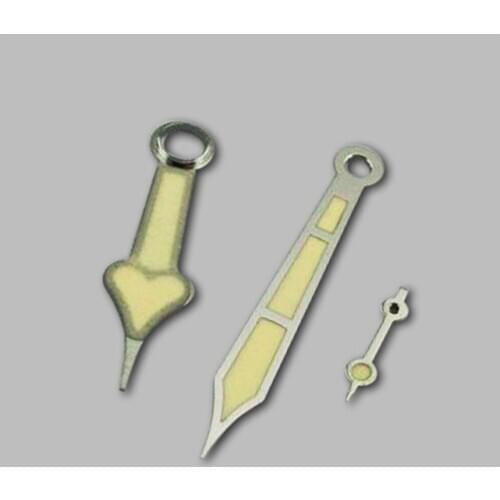 Silver Edge Luminous Watch Hands for ETA 6497/6498 for ST3600/ST3620 Watch Movement