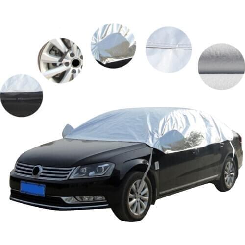 UV Protection Dust Proof Car Cover Universal Fit Half Semi Car Protection Cover