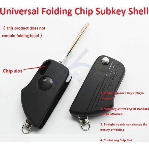 Universal Folding Chip Sub-key Shell Universal Seed Slot Key Embryo